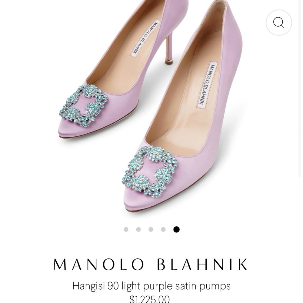 Manolo Blahnik Satin Pumps